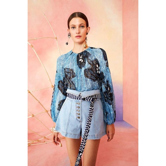 Ulla Johnson Tops - Ulla Johnson Sanya Blouse Blue Sky